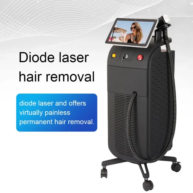 Diode Laser Hair Removal Machine Laser Diode 4 Waves 808 755 940 1064 Laser Ice Titanium Machine Salon Beauty Equipment