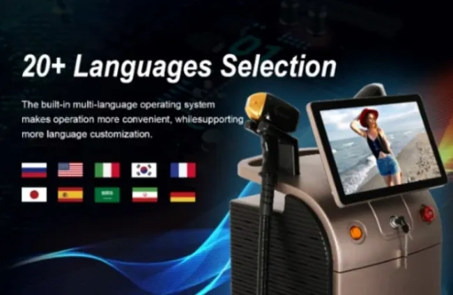 Diode Laser Hair Removal Machine Laser Diode 4 Waves 808 755 940 1064 Laser Ice Titanium Machine Salon Beauty Equipment