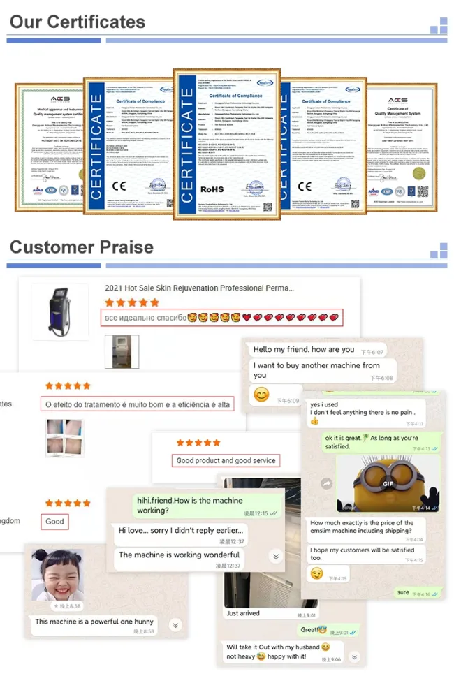 Diode Laser Hair Removal Machine Laser Diode 4 Waves 808 755 940 1064 Laser Ice Titanium Machine Salon Beauty Equipment