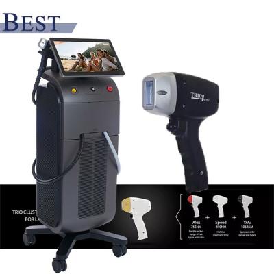 China CJ  OEM titanium 3D technology Laser Professional Diode Laser Hair Removal Machine for sale