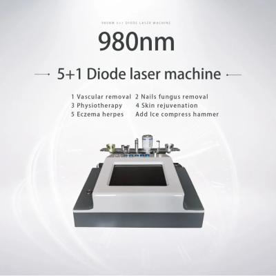 China 40 Watt 980nm Diode Laser Vascular Removal Machine 5 In 1 Varicose for sale