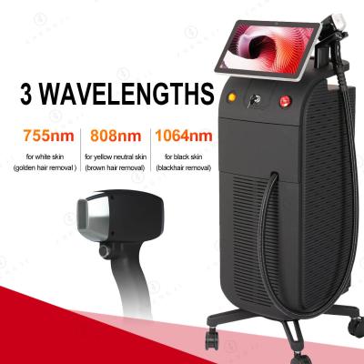 China Ice Platinum Titanium 1600W Diode Laser 808 Diode Laser Hair Removal Machine Price for sale