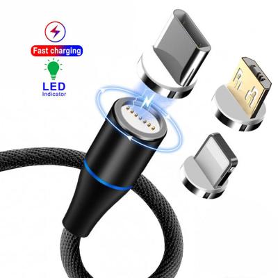 China 3A Magnetic 3 In 1 USB Charging Cable for sale