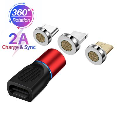 China 2.4A Magnetic OTG Cable Data Sync Transfer Durable 3 In 1 OTG Adapter for sale