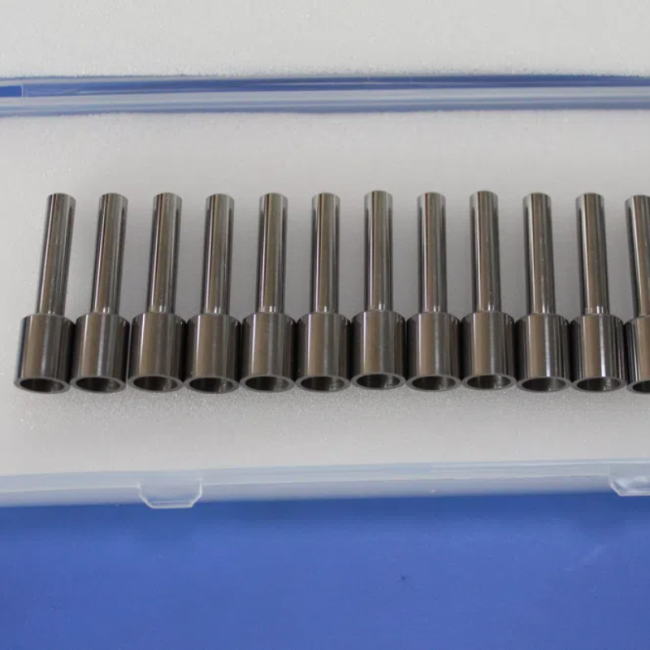 Tungsten carbide ferrule product image showing industrial manufacturing components