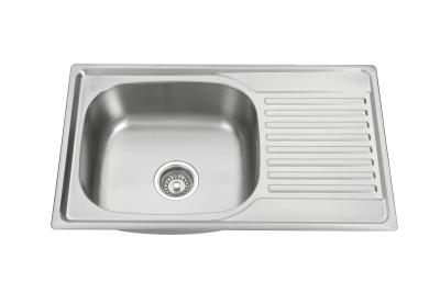 China Bangladesh One Piece Top Mount Sink With Drainboard 30x20'' for sale