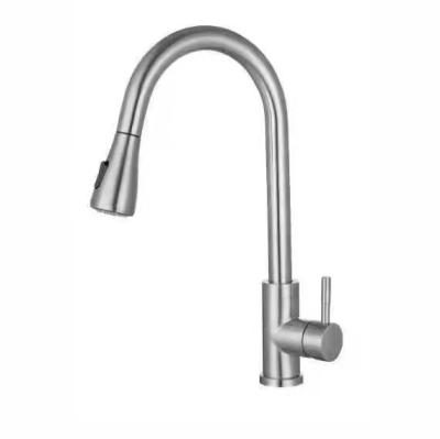 China SS304 Stainless Steel Faucet Pull Down Spray Faucet Coil Extend Available for sale