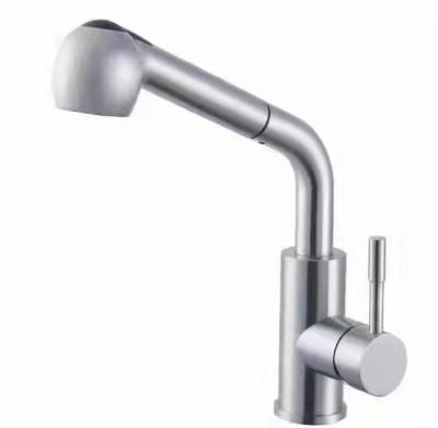 China 1.8GPM Stainless Steel Faucet Hot And Cold Pull Down Kitchen Faucet for sale
