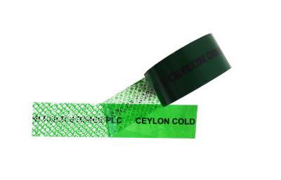 China Eco Friendly Tamper Seal Tape Digital Serial Numbering 150mm Perforation for sale
