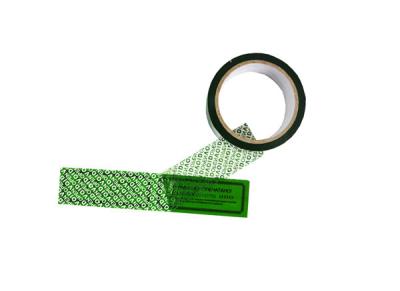 China Green Tamper Seal Tape Digital Serial Numbering Pressure Sensitive Adhesive for sale
