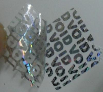 China Void Self Adhesive Hologram Security Labels Environmentally Friendly Material for sale