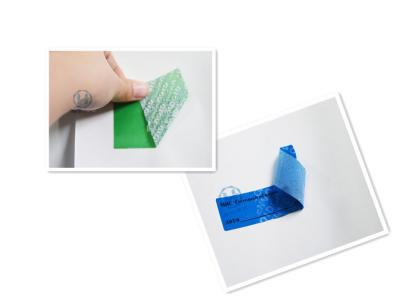 China Non Transfer Void Open Tamper Evident Label Food Packing Security Label Sticker for sale