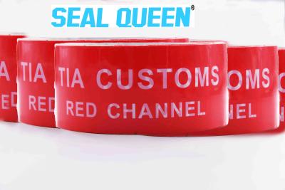 China Red Tamper Evident Sealing Warranty VOID OPEN Tape Transfer Security Seal Tape for sale