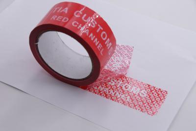China Self Adhesive Tamper Evident Tape Void Warranty Security Sealing Tape for sale