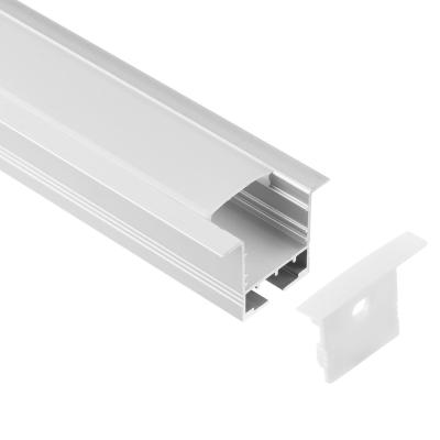 China Soft Recessed LED Profile Aluminium 35*23mm Anodized For Ceiling Lamp for sale