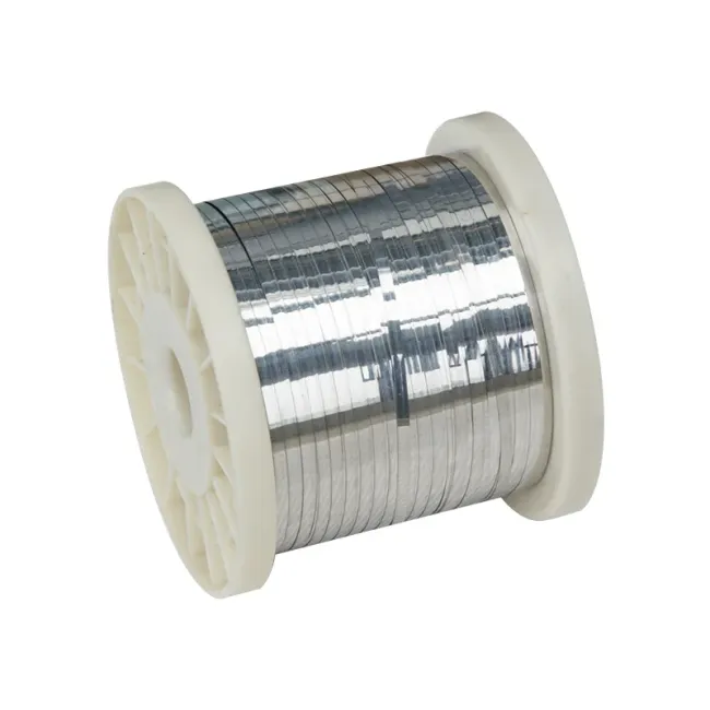 Electric Resistance Nickel Alloy ni80Cr20 Nichrome Ribbon Ni80 Flat Wire