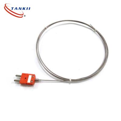 Chine Tankii Sensor de thermocouple de type MI K de première classe avec connecteur pour usine de moules à haute température à vendre