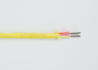 China Copper / Constantan Type T Thermocouple Extension Wire With Fiberglass PVC PTFE Insulation for sale