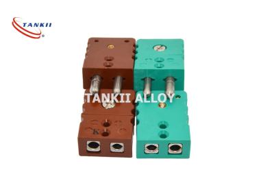 China Polarized Solid Pin 16A J Type Thermocouple Connector ANSI for sale