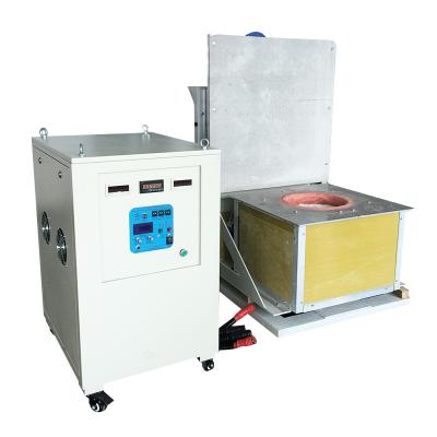 China Super Small Size Induction Metal Heater Melting Furnace Casting Machine 100KW IGBT for sale