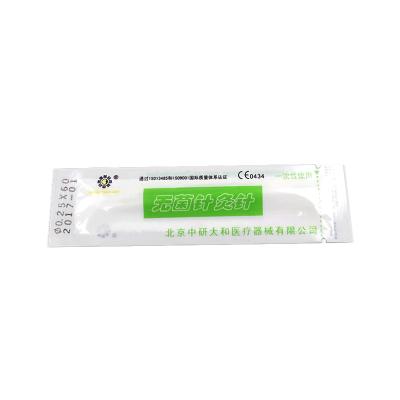 China Straight Intradermal Acupuncture Needles with 1.5mm Handle Diameter Class II Instrument Classification for sale