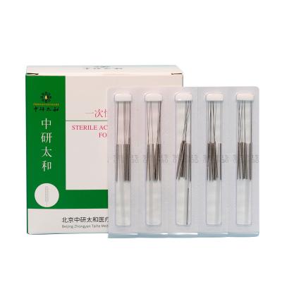 China Terapia indolor estéril descartável de alta qualidade da acupuntura das agulhas da acupuntura 500pcs de Zhongyan Taihe à venda