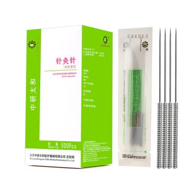 Chine Différents tubes guide d'aiguilles 0.2mm stériles médicales d'acuponcture avec la poignée d'acier inoxydable à vendre