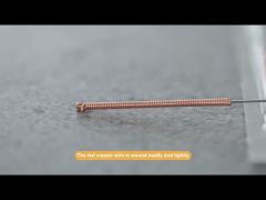 50pcs Long Copper Handle Acupuncture Needle Knife Disposable Sterile