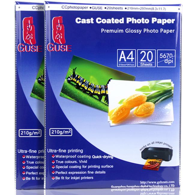 Cast Coating Glossy A4 Size 200 Gsm Paper For Family Albums 5
