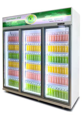 China Low E Glass N Door Commercial Cold Drink Fridge Air Cooling for sale
