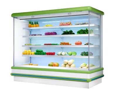 China Refrigerador abierto de la exhibición del anuncio publicitario para el supermercado con tamaño modificado para requisitos particulares en venta