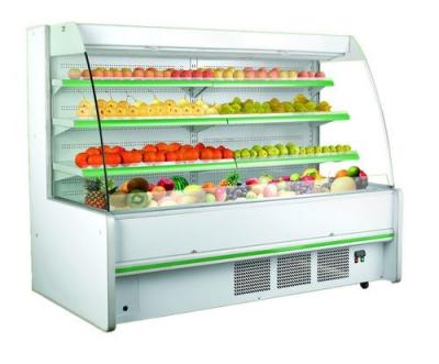 China Three Shelves Cooler Multideck Open Display Refrigerator R404 / R22 Refrigerant for sale