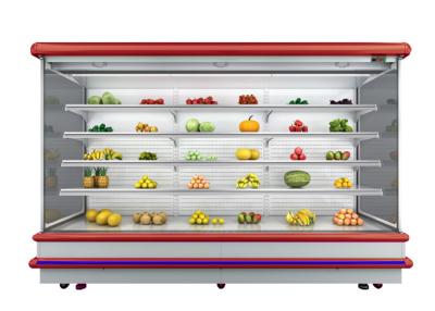China Factory Price Model A Remote System Multi- Deck Open Chiller Supermarket Refrigeration Display Chiller for sale