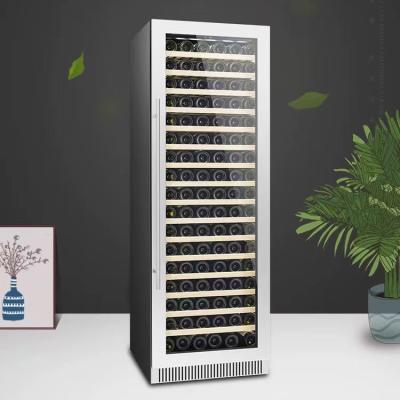 China Fan Cooling Low E Glass Wine Cabinet Fridge With Temperature Range 4 To 22°C for sale