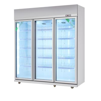 China Automatic defrost Commercial Display Fridges For Supermarket OEM & ODM for sale