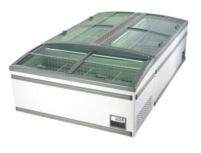 China Congelador grande de la puerta de vidrio de desplazamiento del congelador del supermercado de 8 pies para el almacenamiento del pollo en venta