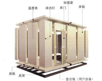 China Large Integration Cold Storage Room 2.5m Automatic For Hotel / Market for sale