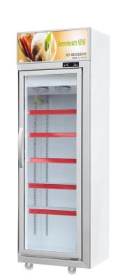 China Commercial Upright Ice Cream Glass Door Freezer With -5 Or -18℃ 1220L for sale