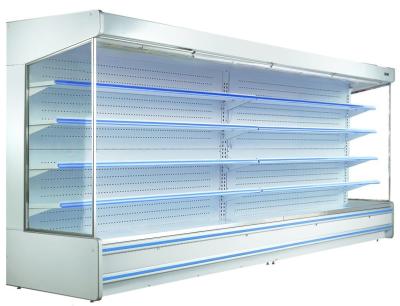 China Gabinete de refrigeración de la cortina de aire el refrigerador de tragante abierto de la exhibición de Multideck del supermercado del gabinete de la cortina de aire en venta