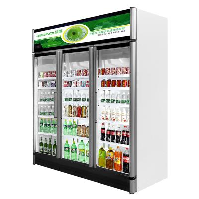China Expendidora automática de cristal del congelador de la puerta del marco de la aleación de aluminio con el gas de R404a en venta