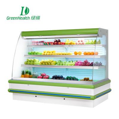 China Fan fría vertical que refresca el sistema remoto vegetal del escaparate 380v del refrigerador de Multideck en venta