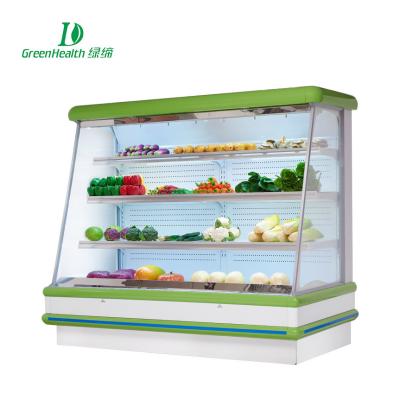 China 2800w Grocery Shop Air Curtain Multideck Open Chiller For Soda Beverage for sale