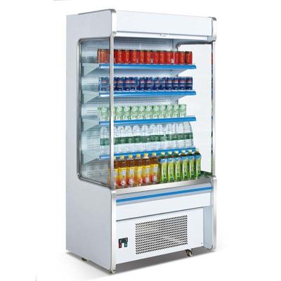 China Gabinetes de exhibición refrigerados Multideck abiertos del refrigerador del solo anuncio publicitario de la temperatura en venta