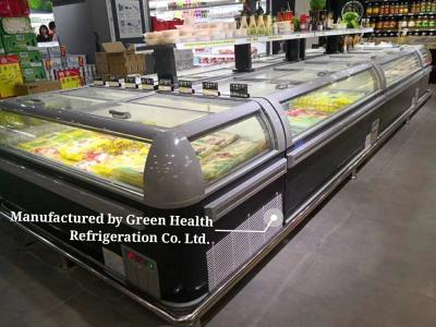China 1.9 Meters Commercial Display Freezer For Frozen Food 2100*890*890mm for sale