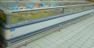 China A exposição do supermercado come a mostra do congelador da caixa com compressor independente à venda