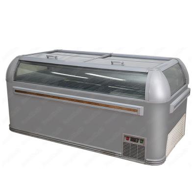 China Commercial R404a Combined Island Chest Freezer For Supermarket for sale