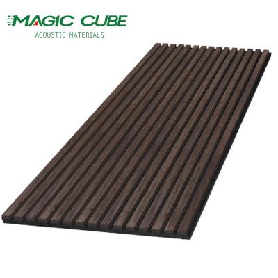 China Interior Felt Wall Acoustic Wood Decorative Cladding Panel 3 Side Customized Size for sale
