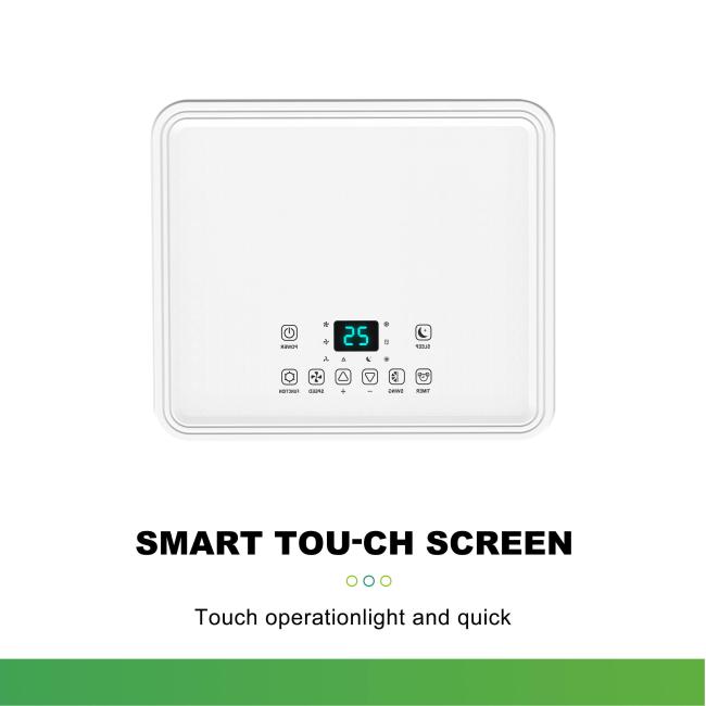 6000BTU Portable Air Conditioner PC6R-RMA - Side view showing compact dimensions and mobility features