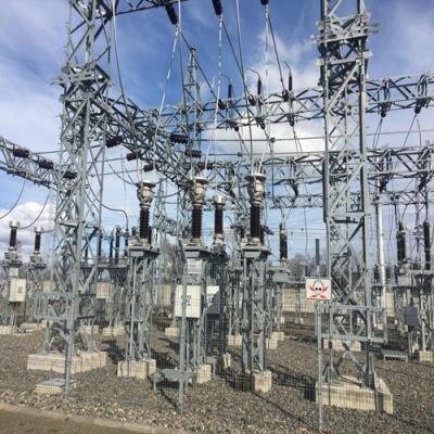 China 33kv Lattice Steel Towers Galvanized Substation Steel Structure Tower for sale