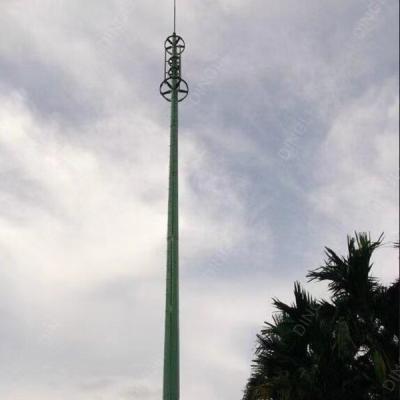 China Monopole Tower Planter Steel Galvanized Single Tube Communication Tubular Pole for sale
